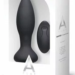 14,3 X 3,9 Cm Doc Johnson - A-Play - Rimmer - Experienced - Rechargeable Anal Plug Black -Akku Power -Gay Verkaufe 0300 11 bx