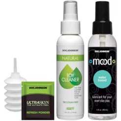 Doc Johnson Vac-U-Lock Dual Density Ultraskyn - Dildo Set - Flesh -Gay Verkaufe 1051 05 bx dupe2