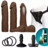 Doc Johnson Vac-U-Lock Dual Density Ultraskyn Dildo Set - Brown 2 Doc Johnson Vac-U-Lock Dual Density Ultraskyn Dildo Set - Brown -Gay Verkaufe 1051 07 bx