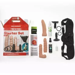 Doc Johnson Vac-U-Lock Dual Density Starter Dildo Set - Flesh -Gay Verkaufe 1051 20 bx dupe4 1