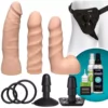 Doc Johnson Vac-U-Lock Dual Density Starter Dildo Set - Flesh -Gay Verkaufe 1051 20 bx dupe5