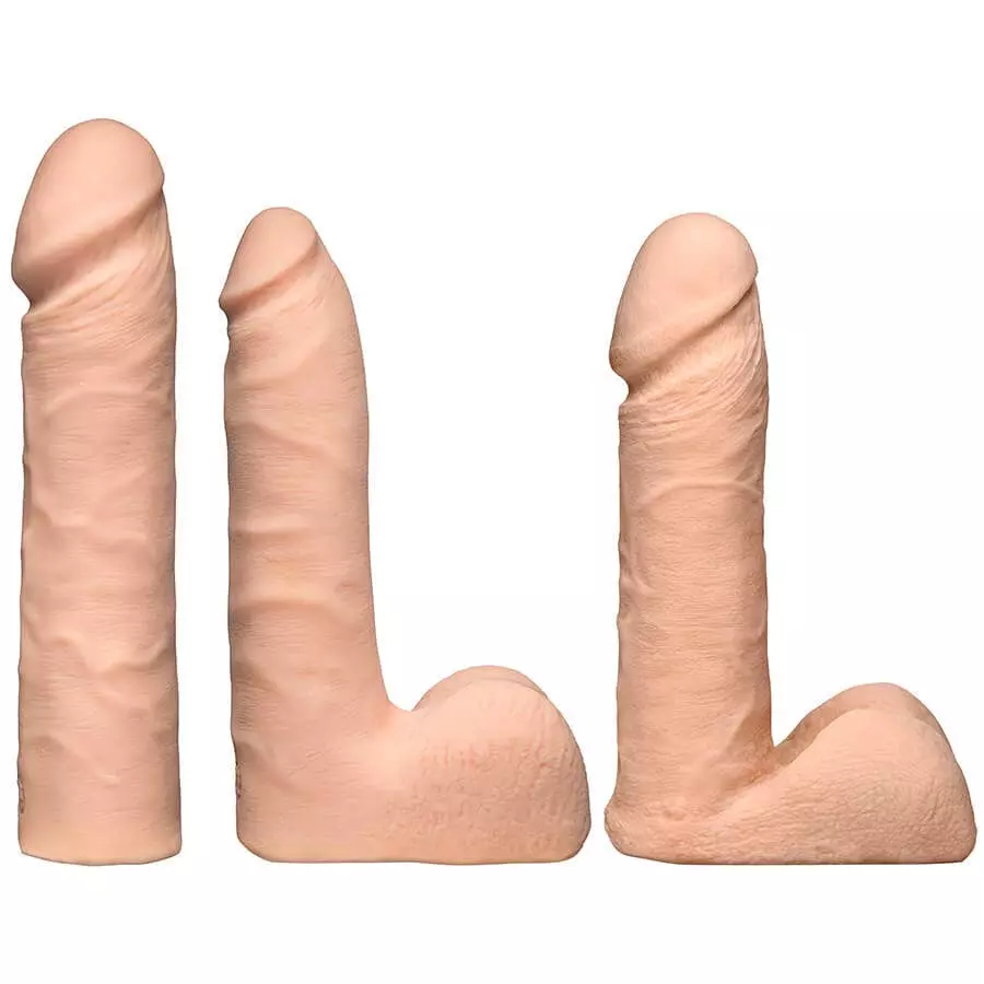 Doc Johnson Vac-U-Lock Dual Density Ultraskyn Dildo Set - Flesh - Vibration 4 Doc Johnson Vac-U-Lock Dual Density Ultraskyn Dildo Set - Flesh - Vibration – Bild 2