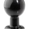 12 X 7 Cm Doc Johnson Round Butt Plug Large Black -Gay Verkaufe 4500007233 kw0202012