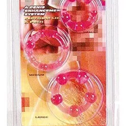 Doc Johnson GET HARD Rings 3er Set Pink -Gay Verkaufe 6700003031 2