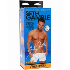 20,3 X 3,8 Cm Doc Johnson - Signature Cocks Seth Gamble 8" Cock W/ Suction Cup - Dildo - Flesh -Gay Verkaufe 8160 20 bx 3 1