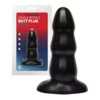 Doc Johnson 13 X 3-4 Cm Triple Ripple Buttplug Medium Black -Gay Verkaufe artikelnummer3030 02