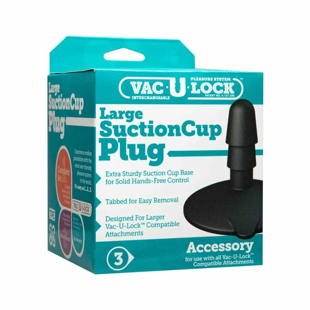 Doc Johnson - Vac-U-Lock Black Suction Cup Plug - Large 4 Doc Johnson - Vac-U-Lock Black Suction Cup Plug - Large – Bild 2