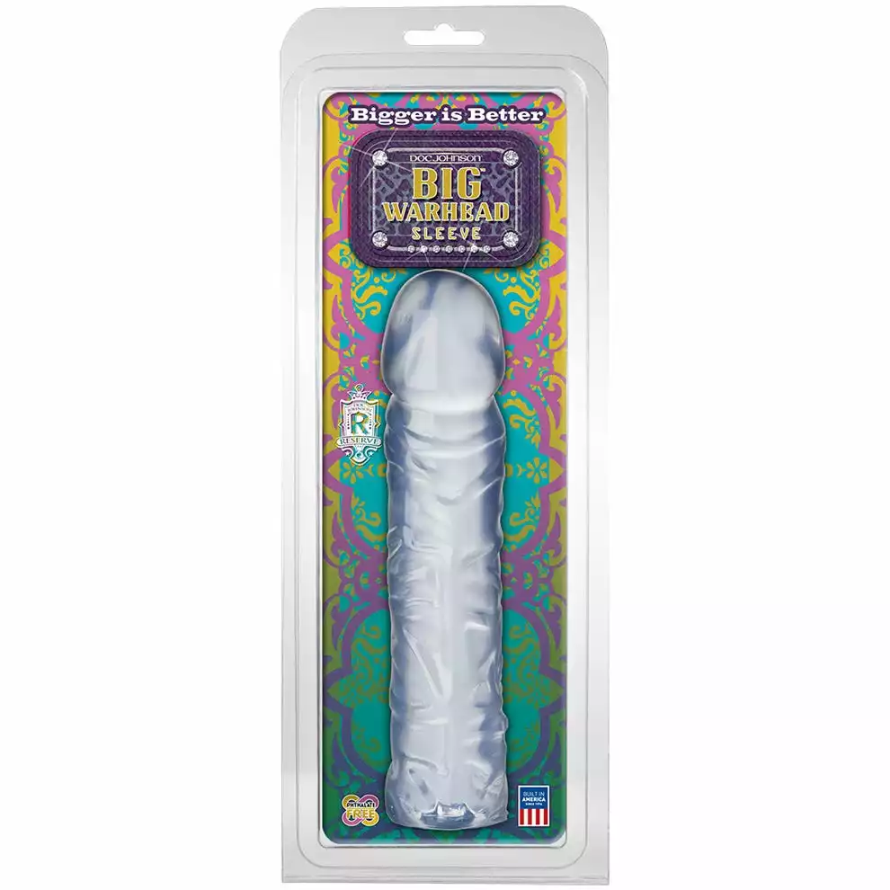 Doc Johnson Big Warhead Vibrator Sleeve - 4,5 Cm Extension - Clear 5 Doc Johnson Big Warhead Vibrator Sleeve - 4,5 Cm Extension - Clear – Bild 3